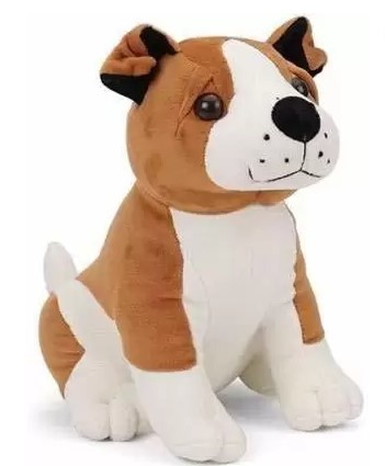 Kiddie Castle Soft Bull Dog Stuffed Soft Plush Toy Height - 25 Cm  (Multicolor)