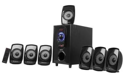 ZEBRONICS ZEB-BT701 RUCF 70 W Bluetooth Home Theatre  (Black, 7.1 Channel)