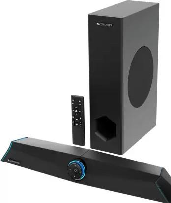ZEBRONICS Zeb-Sonic Bar 100 120 W Bluetooth Gaming Speaker  (Black, 2.1 Channel)