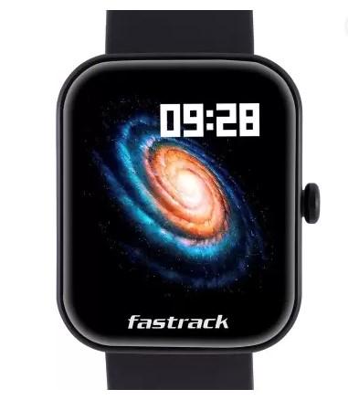 Fastrack Reflex Hello 1.69 HD Display BT Calling AI Voice 50+ Sport Smartwatch  (Black Strap, Free Size)
