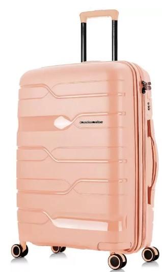 NASHER MILES  Large Check-in Suitcase (75 Cm) - Paris Hard-sided Polypropylene - Beige