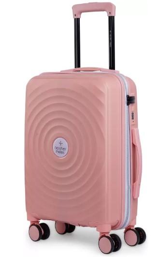 NASHER MILES  Small Cabin Suitcase (55 Cm) - Goa Hard-sided Polypropylene Cabin Luggage Peach 55cm Trolley Bag - Beige