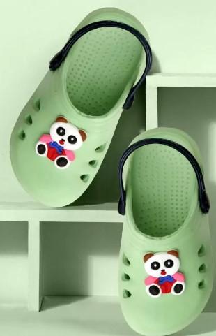 NEOBABY  Sling Back Clogs For Boys & Girls  (Green)