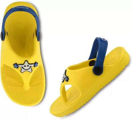 Billion  Sling Back Clogs For Boys & Girls  (Yellow)