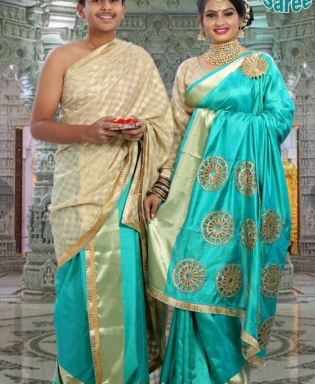 Raw Silk Couple Pooja Jod3