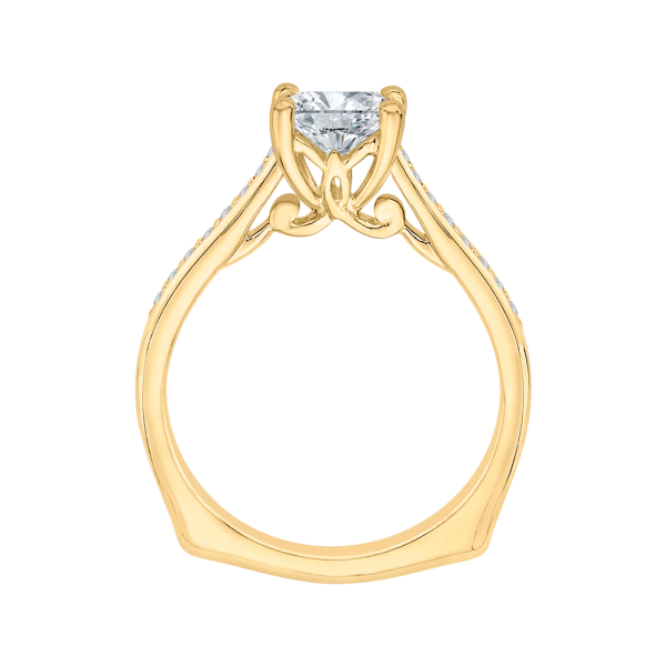 14K Yellow Gold Diamond Solitaire