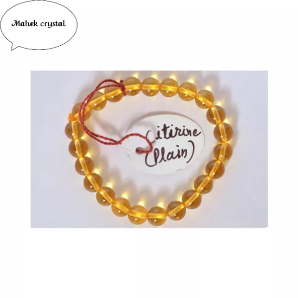 Natural Citrine Beads Bracelet