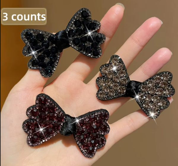 3Pcs Exquisite And Gorgeous Bow Hairpin Suitable For Parties Hair Accessories - Image 2 3Pcs Exquisite And Gorgeous Bow Hairpin Suitable For Parties Hair Accessories - Image 3 3Pcs Exquisite And Gorgeous Bow Hairpin Suitable For Parties Hair Accessories -