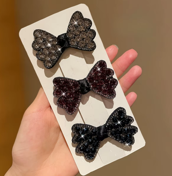 3Pcs Exquisite And Gorgeous Bow Hairpin Suitable For Parties Hair Accessories - Image 2 3Pcs Exquisite And Gorgeous Bow Hairpin Suitable For Parties Hair Accessories - Image 3 3Pcs Exquisite And Gorgeous Bow Hairpin Suitable For Parties Hair Accessories -