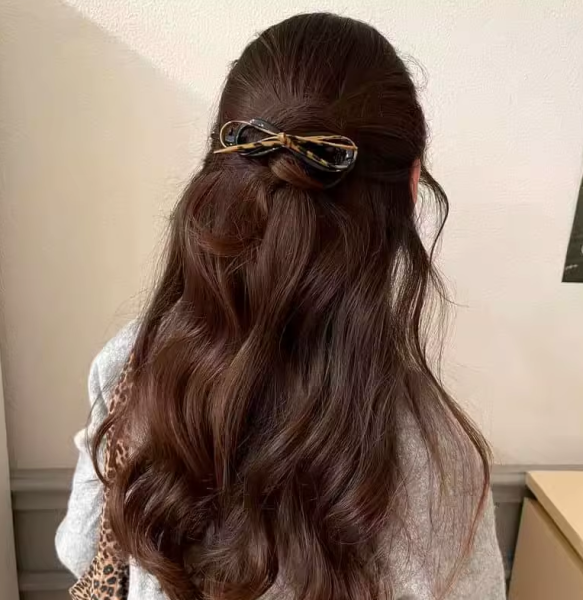 PU Bow Barrettes Large Size Plastic Hairpin Sweet Daily Headwear Hair Accessories - Image 2 PU Bow Barrettes Large Size Plastic Hairpin Sweet Daily Headwear Hair Accessories - Image 3 PU Bow Barrettes Large Size Plastic Hairpin Sweet Daily Headwear Hair A