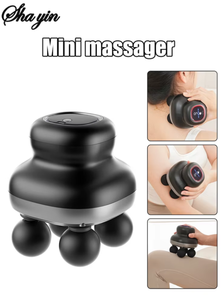 Four Head Fascia Gun, Household Fully Automatic Muscle Relaxation Massager